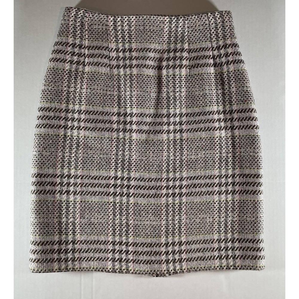 Chadwicks Women's Wool Blend Plaid Tweed‎ Petite Skirt Size 4P